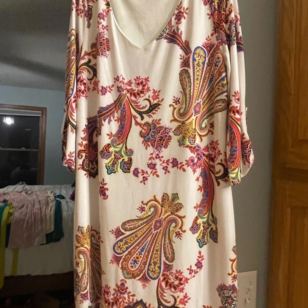 Pinkblush Multicolor Paisley Backless Dress